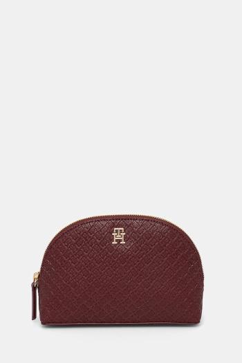 Kozmetická taška Tommy Hilfiger bordová farba, AW0AW17339