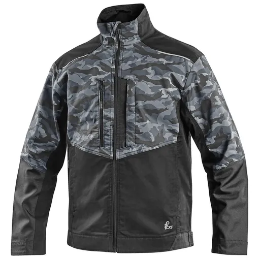 Canis (CXS) Pánska pracovná blúza CXS SOLIS FLEX - Maskáčová / čierna | 54