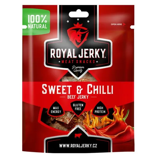 ROYAL JERKY BEEF SWEET&CHILLI sušené mäso 22 g