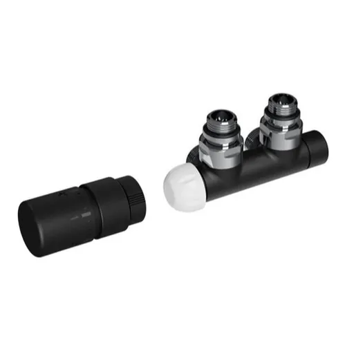 Termostatická sada ISAN rohová stredová ľavá čierna matná TERMSADA221L