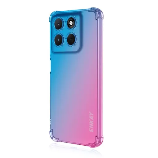ENKAY GRADIENT Ochranný obal pre Motorola Moto G86 5G BLUE-PINK