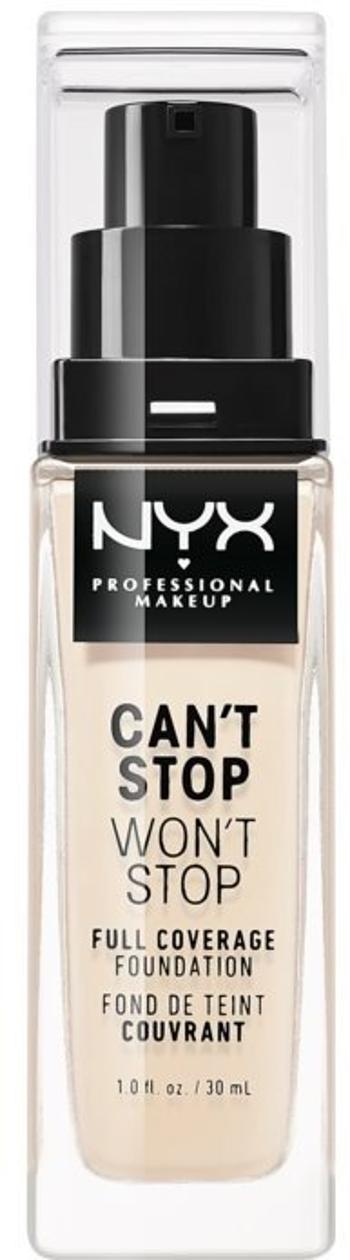 NYX PROFESSIONAL MAKEUP Can't Stop Won't Stop 24 Hour Foundation vysoko krycí make-up - odtieň 01 Pale 30 ml
