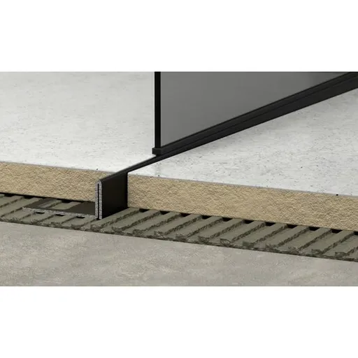 Lišta ľavá Havos čierna, nerez komaxit, dĺžka 120 cm, výška hrany 12 mm, SPNRZK12120LC