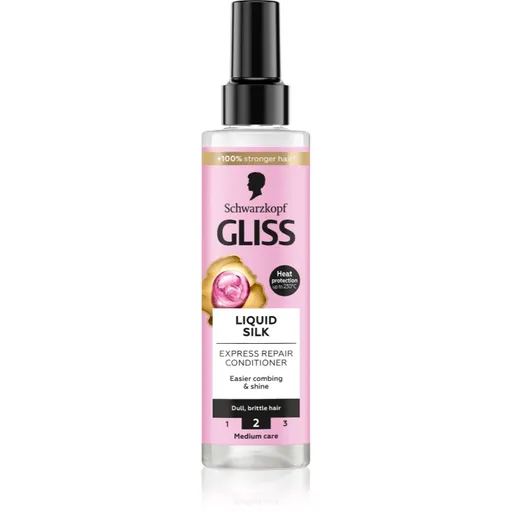 Schwarzkopf Gliss Liquid Silk bezoplachový kondicionér pre posilnenie a lesk vlasov 200 ml
