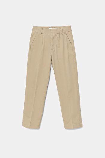 Nohavice Calvin Klein Jeans CHINO béžová farba, jednofarebná, IB0IB02093