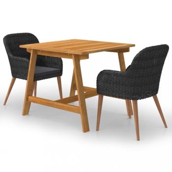 Záhradný jedálenský set 3 ks Dekorhome