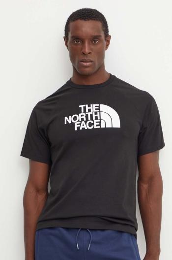 Tričko The North Face Raglan Easy Tee pánske, čierna farba, s potlačou, NF0A8A6EJK31