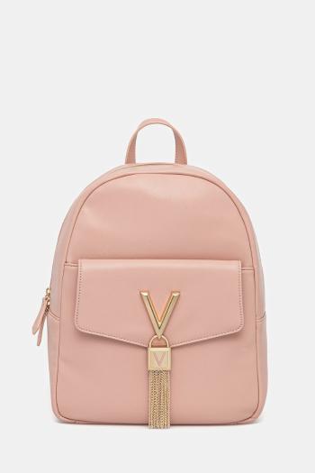 Ruksak Valentino Bags dámsky, ružová farba, malý, s nášivkou, VBS9AK20