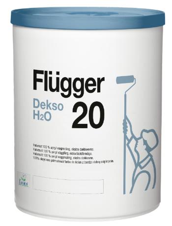 FLÜGGER DEKSO 20 H2O - Umývateľná interiérová farba odolná voči nečistotám a vlhkosti biela 0,7 L