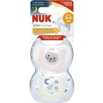 NUK Star Deň & Noc 0 – 6 m, box dievča, 2 ks (BABY4976a)