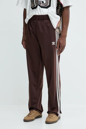 Tepláky adidas Originals Firebird Tp hnedá farba, s nášivkou, KA0482