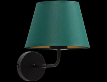 Ďalej lampa Vespillo 20x20x23cm 1A zelená/zlatá
