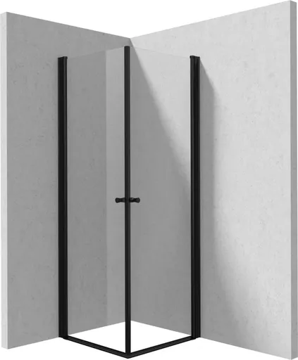 DEANTE - Sprchovací kút Kerria Plus čierna, štvorcová, 90x90 cm KKNNW09W09