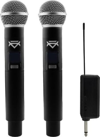 Veles-X Dual Wireless Handheld Microphone Party Karaoke System with Receiver Bezdrôtový set 195 - 211 MHz