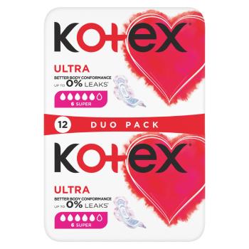 KOTEX Ultra Dámske hygienické vložky Super 12 kusov
