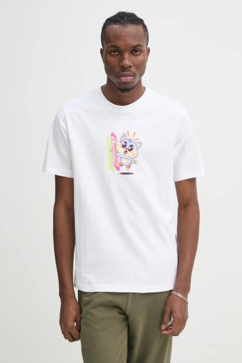 Bavlnené tričko adidas Originals Q12 TS KAWAII pánske, béžová farba, s potlačou, JD0661