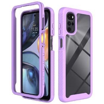 DUAL Obojstranný kryt pre Motorola Moto G22 fialový