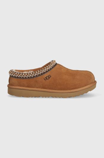 Detské semišové papuče UGG K TASMAN II béžová farba