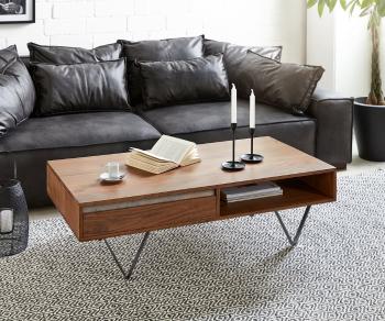 Konferenčný stolík Stonegrace 115x60 cm Akácia hnedá bridlica 2