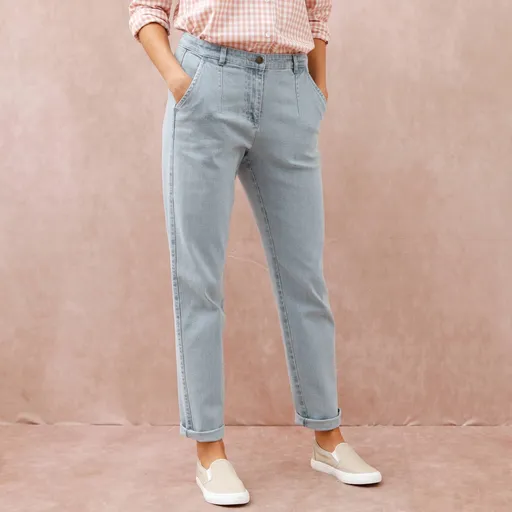 Džínsy mom s vysokým pásom