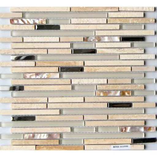 Kamenná mozaika Mosavit Lluvia beige 30x30 cm mat / lesk LLUVIABE
