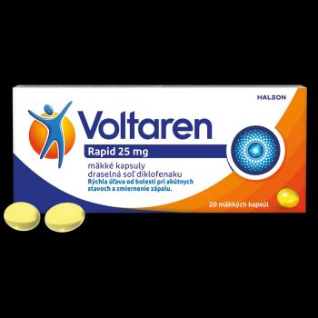 VOLTAREN Rapid 25 mg mäkké kapsuly pre rýchlu uľavu od bolesti s protizápalovým účinkom 20 mäkkých kapsúl