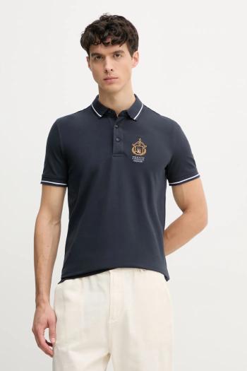 Polo tričko Aeronautica Militare pánske, tmavomodrá farba, jednofarebné, PO1850P191