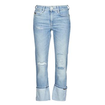 G-Star Raw  NOXER HIGH STRAIGHT WMN  Rovné džínsy Modrá