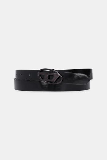 Opasok Diesel OVAL D LOGO B-1DR 20 belt dámsky, čierna farba, X09727.P1660