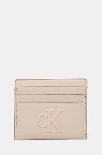 Puzdro na karty Calvin Klein Jeans šedá farba, K60K612747