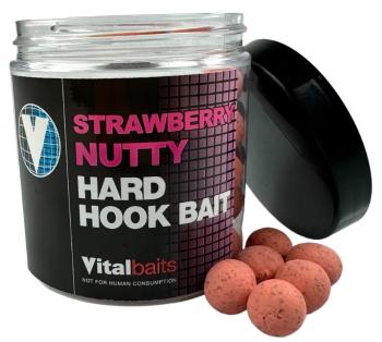 Vitalbaits boilies hard hook baits strawberry nutty 100 g - 24 mm