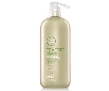 Paul Mitchell Obnovujúci konopný kondicionér a telové mlieko 2 v 1 Tea Tree Hemp (Restoring Conditioner & Body Lotion) 1000 ml