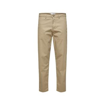 Selected  Noos Slim Tape New Miles Pants - Greige  Nohavice Béžová