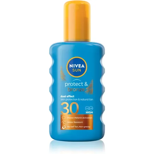 NIVEA SUN Protect & Bronze intenzívny sprej na opaľovanie SPF 30 200 ml