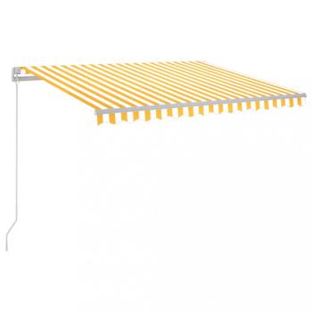 Ručne zaťahovacia markíza s LED svetlom 350x250 cm Dekorhome