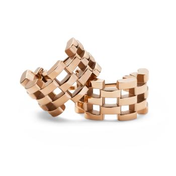 Daniel Wellington Štýlové bronzové náušnice 5-Link DW00400960