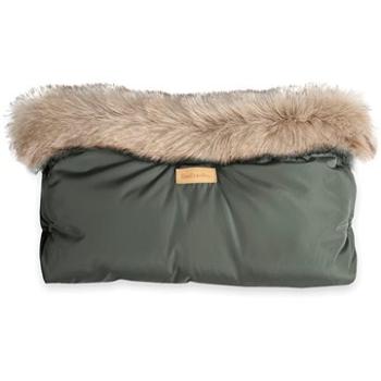 Beztroska rukávnik s kožušinou olive (5905274860242)