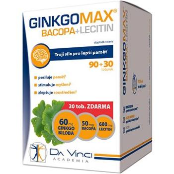 GinkgoMAX+Bacopa + Lecitin DaVinciAcademia tob.90 + 30 (4531357)