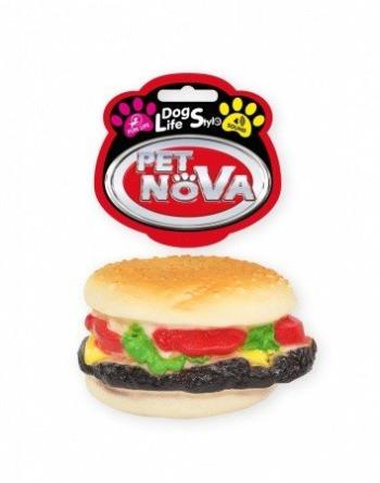 PET NOVA DOG LIFE STYLE Hamburger hračka pre psa 9 cm