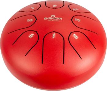 Shamann 6" 8 Notes C5 Major Red Tongue Drum