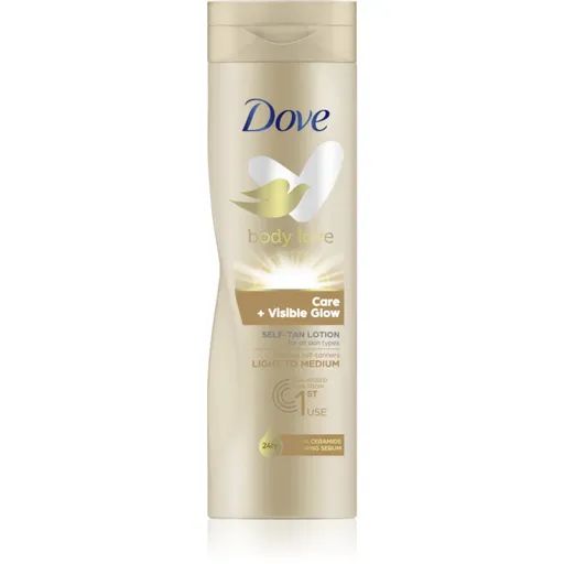 Dove Care & Visible Glow samoopalovacie mlieko odtieň Fair 250 ml