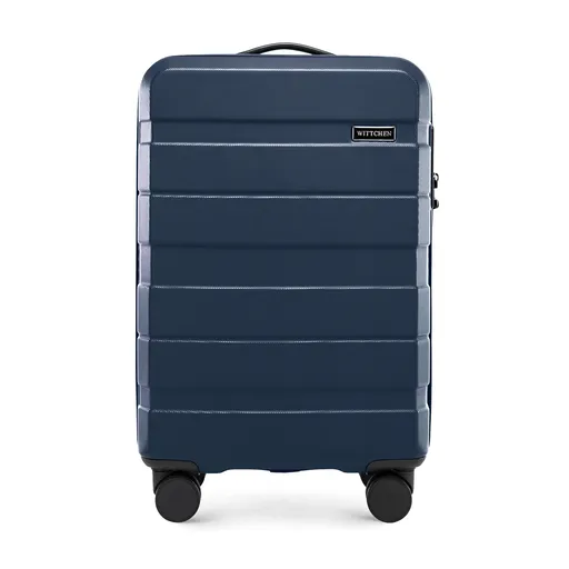 Kufor ABS s horizontálnymi pruhmi, námornícka modrá 56-3A-101-90