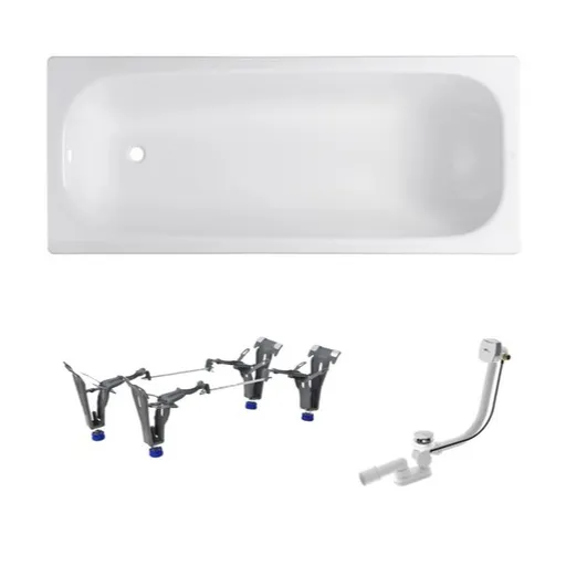 Obdĺžniková vaňa SAT Vivien 150x70 cm smaltovaná oceľ ľavá aj pravá SATVIVI150APN