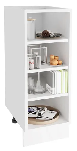 VCM Podlahová police 30 cm Esilo, bílá