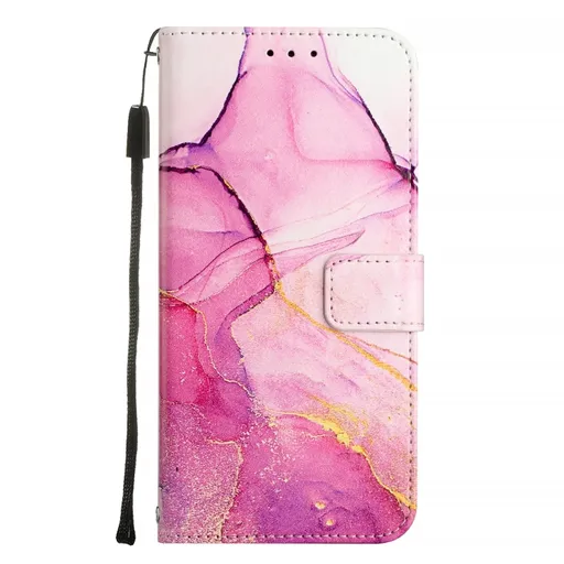 ART MARBLE Peňaženkový kryt pre Motorola Moto G05 / Moto E15 PINK