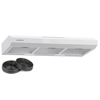 Klarstein Contempo 90, digestor, 90 cm, podskrinkový, 200 m³/h, LED, akryl, nehrdzavejúca oceľ