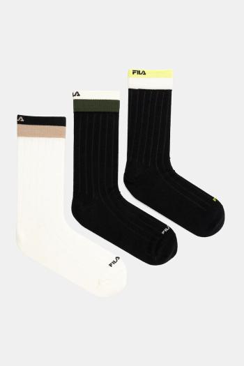 Ponožky Fila 3-pak čierna farba, F5608