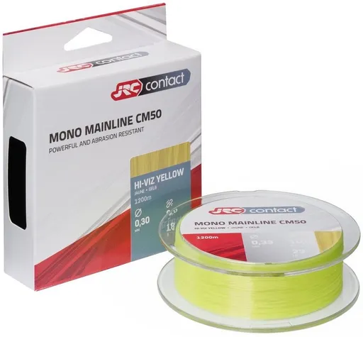 Jrc vlasec contact cm50 hi viz yellow 600 m - 0,35 mm 10,5 kg