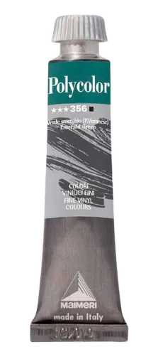 MAIMERI POLYCOLOR - Jemné vinylové farby 356 - emerald green, 20 ml