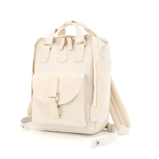 Vodeodolný mestský ruksak v krémovej farbe na nastaviteľných popruhoch - Himawari